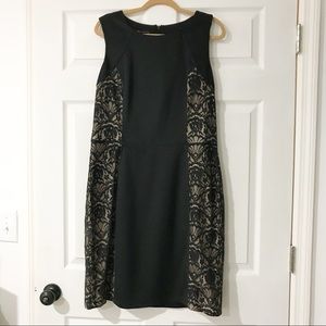black lace sheath dress